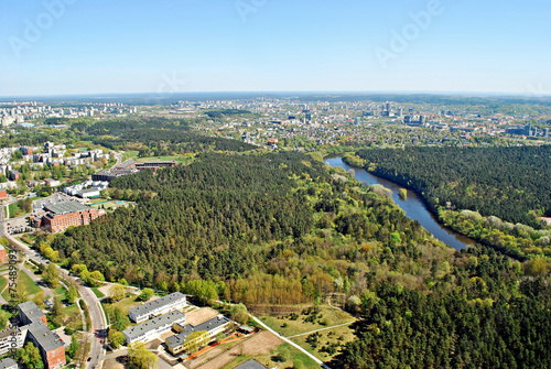 Bild auf Leinwand Vilnius city capital of Lithuania aerial view