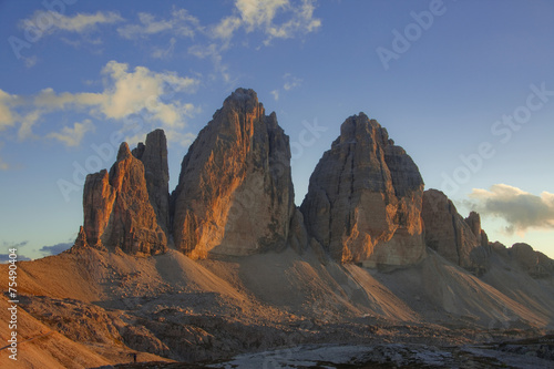 Tre cime di Lavaredo al Tramonto © Claudio Quacquarelli