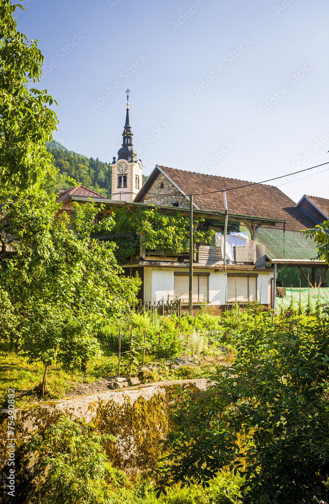 Cerkno small village in Slovenia