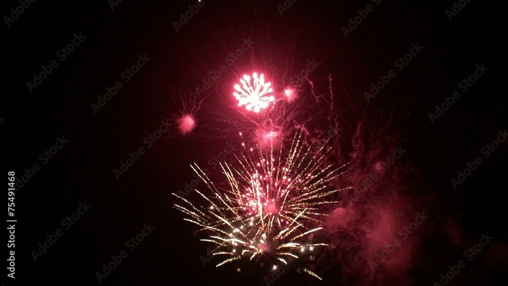 Firework show at night Firework show at night