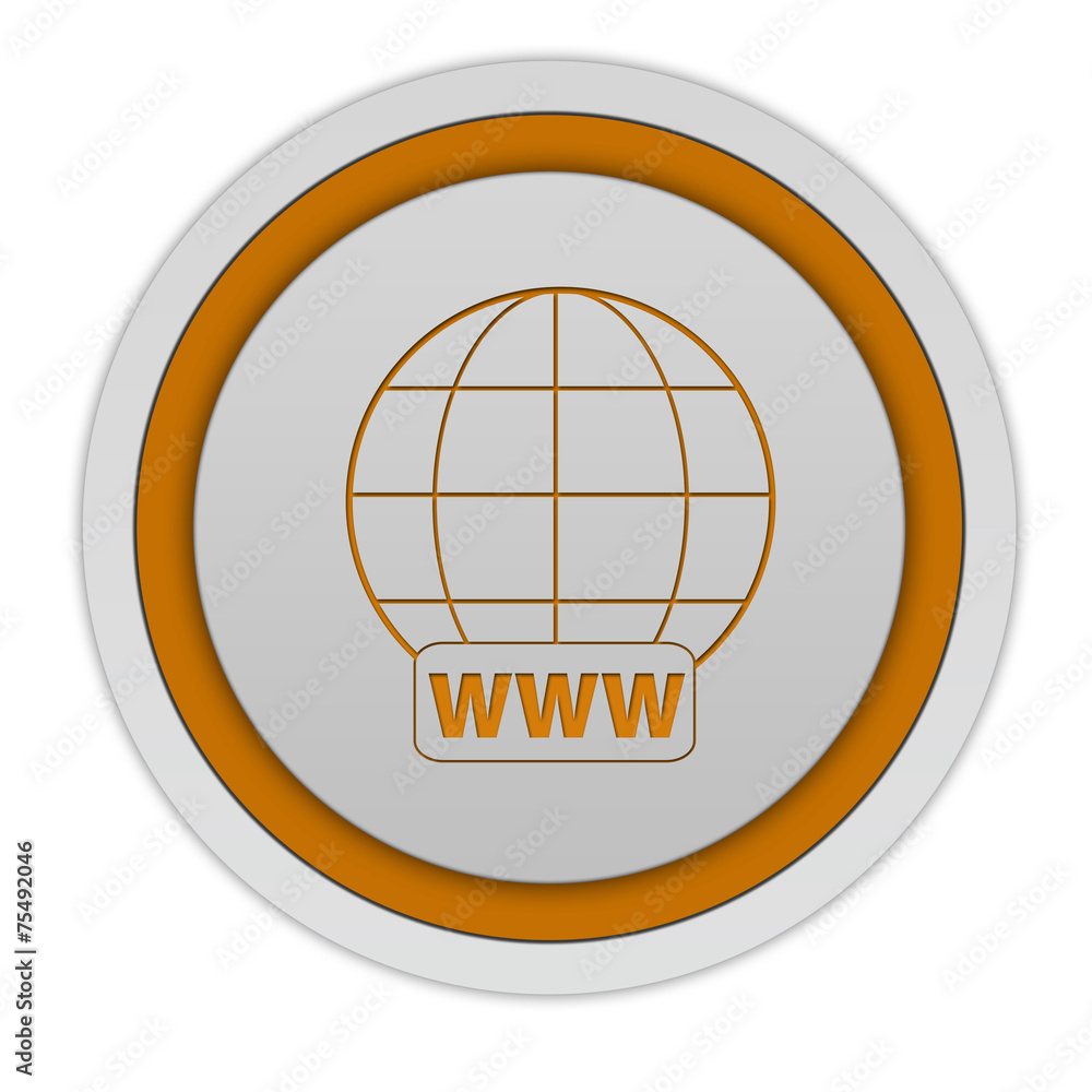 www circular icon on white background www circular icon on white background
