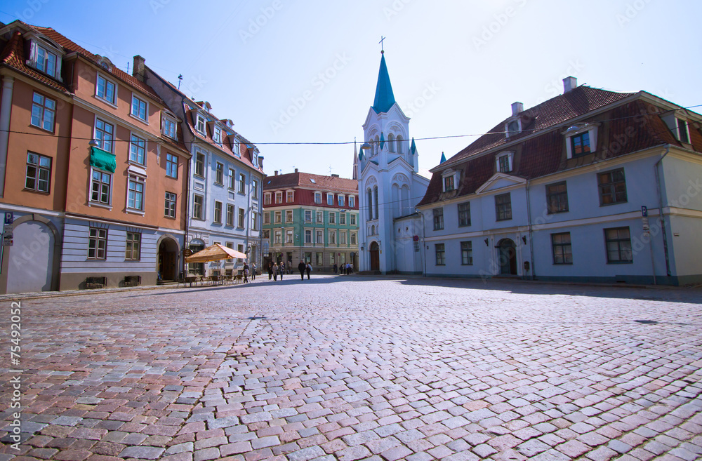 Little square in Riga    