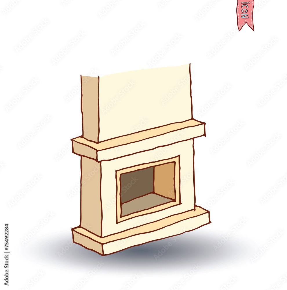 fireplace, vector illustration fireplace, vector illustration
