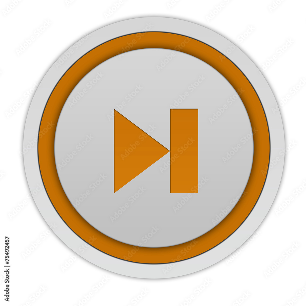 next circular icon on white background next circular icon on white background
