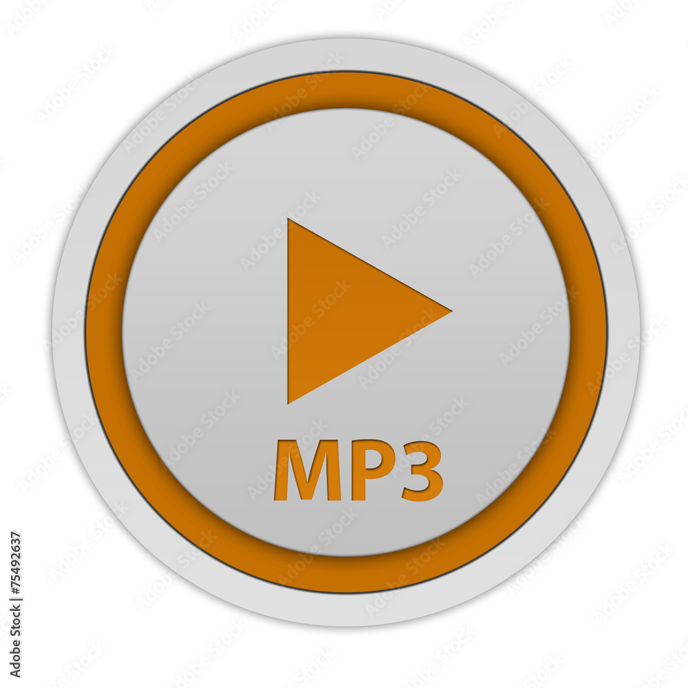 music circular icon on white background music circular icon on white background
