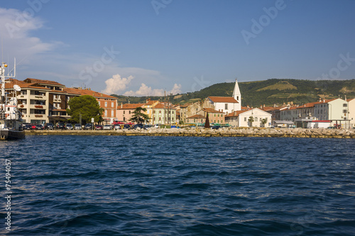 beautiful coastline in Slovenia near Piran