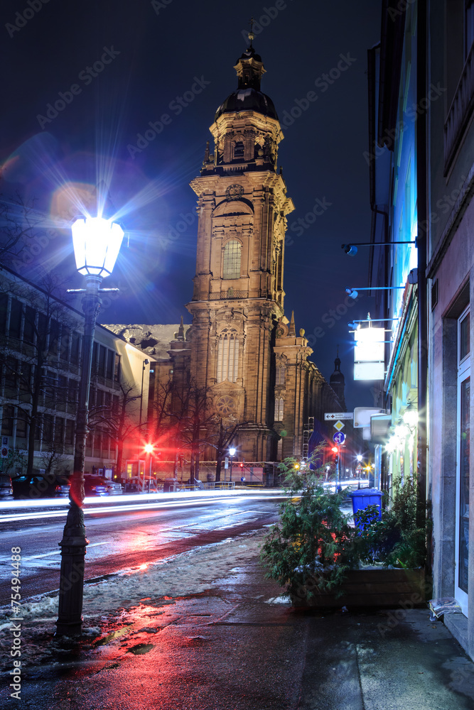Fototapeta premium Wuerzburg at night