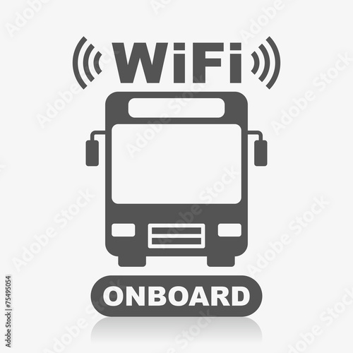 Bus, WiFi onboard icon