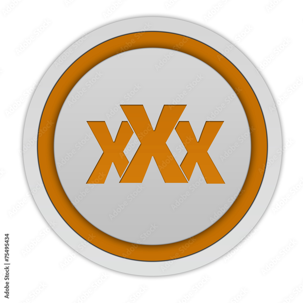 XXX circular icon on white background XXX circular icon on white background