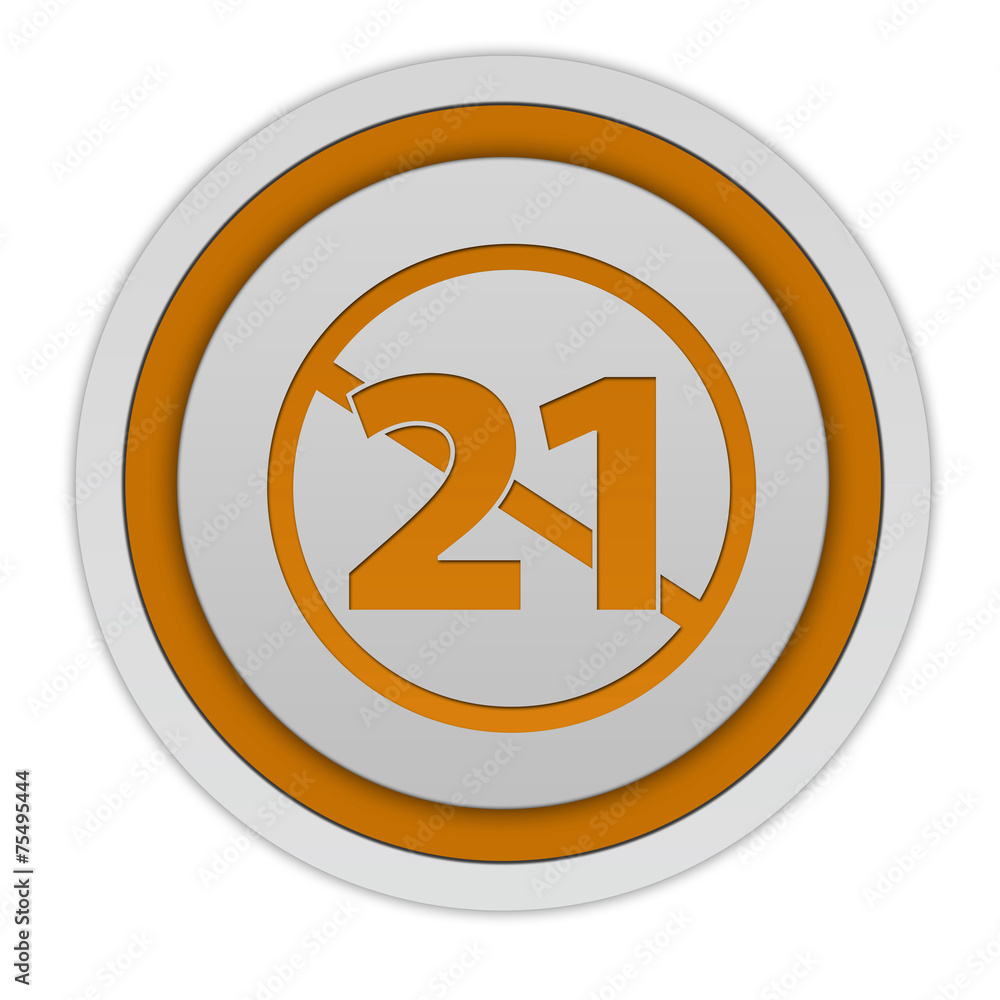 21 circular icon on white background 21 circular icon on white background