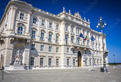 Beautiful architecture, and buildings of Trieste, Italy