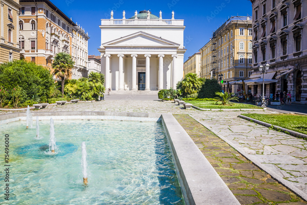 Trieste neo-classical Church of St. Antonio Thaumaturgo