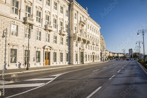 Beautiful architecture, and buildings of Trieste, Italy © anilah