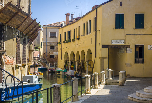 Small canal in the Venice, Italy photo