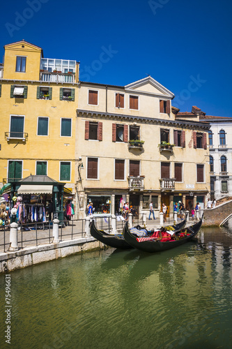 Small canal in the Venice, Italy