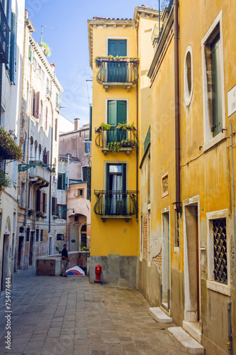 street in historic Venice, Italy  © anilah