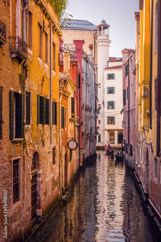 Beautiful view on the Venice city in Italy with canal © anilah