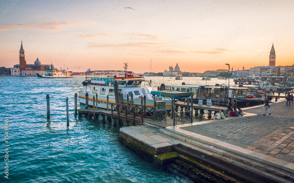 Fototapeta premium Venice before the sunset, Italy