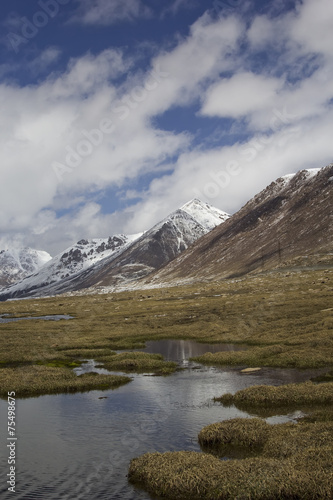 Barskoon valley in Kyrgyzstan  Tien Shan mountains