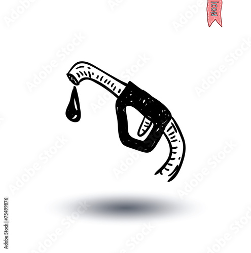 Fuel Nozzle con - vector illustration