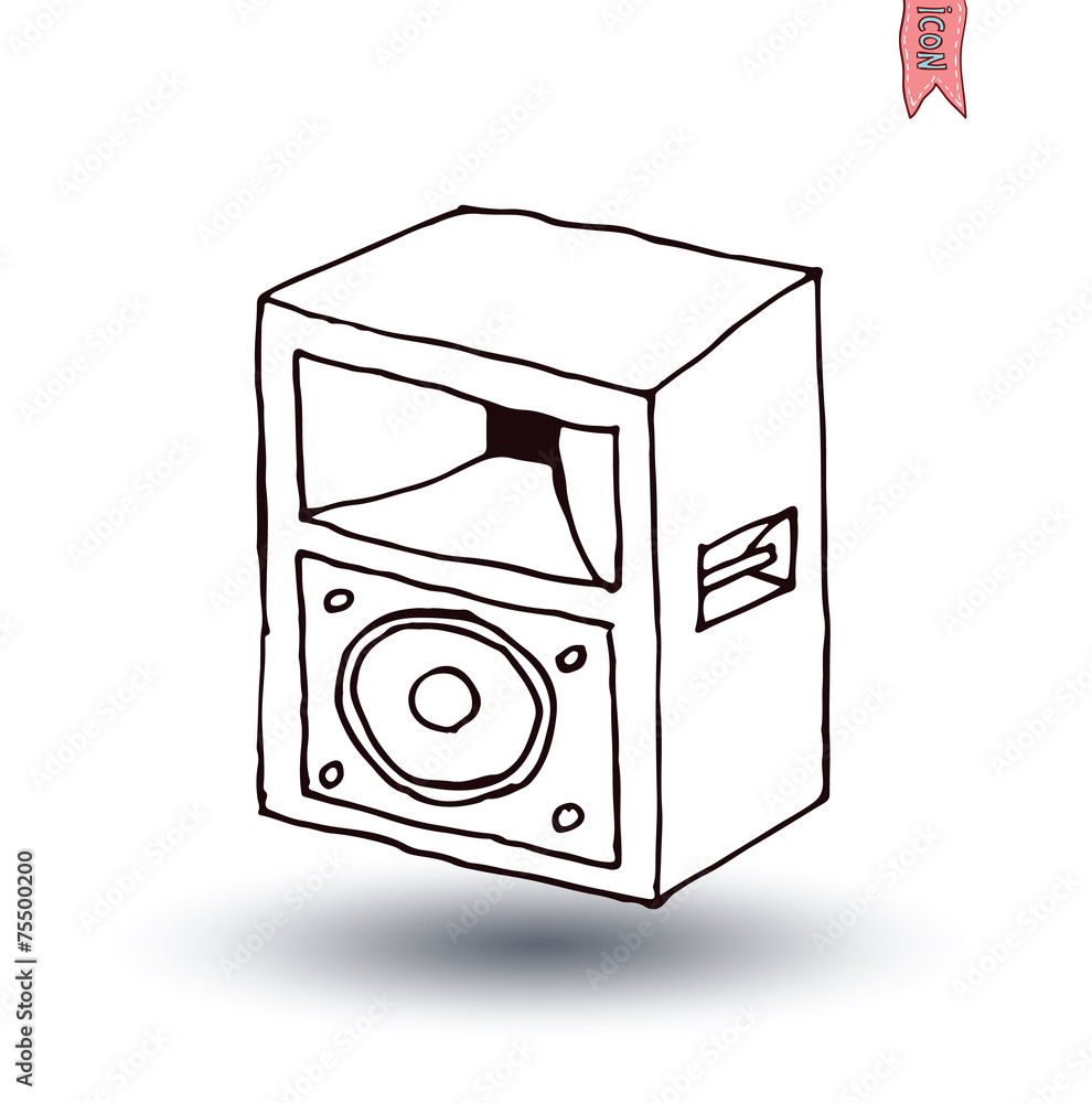 Speaker icon. Vector illustration. Speaker icon. Vector illustration.