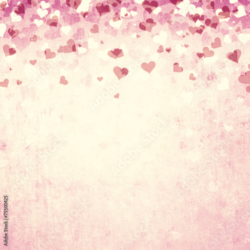 Grunge red heart background