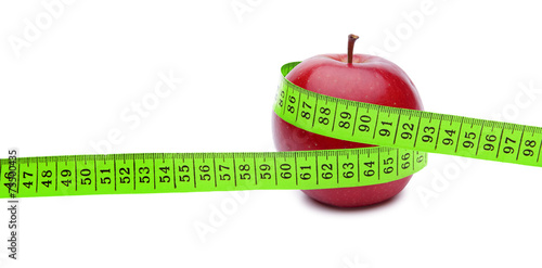 Apfel mit Maßband