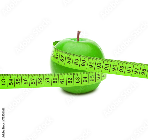 Apfel mit Maßband