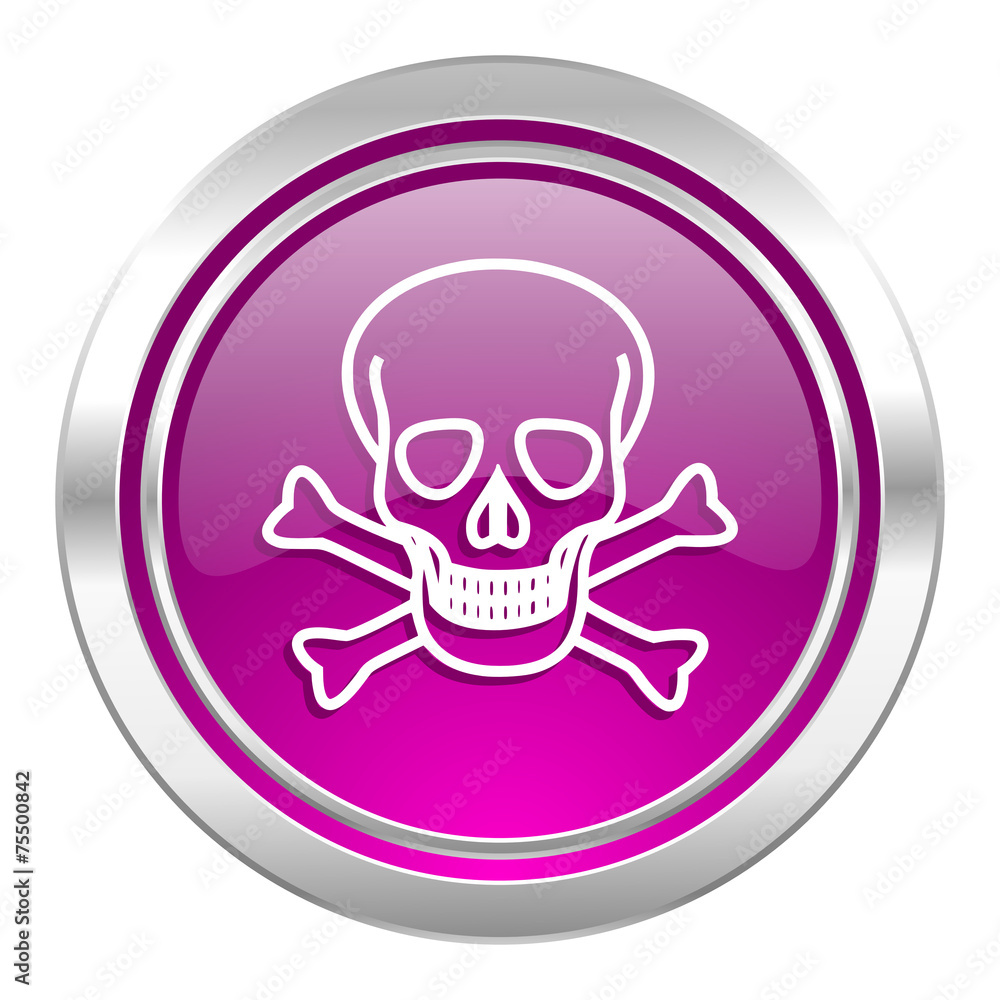 skull violet icon death sign skull violet icon death sign