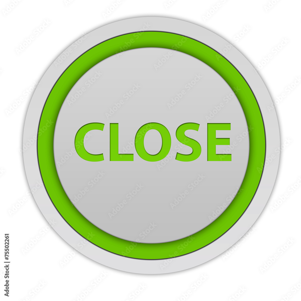 close circular icon on white background close circular icon on white background