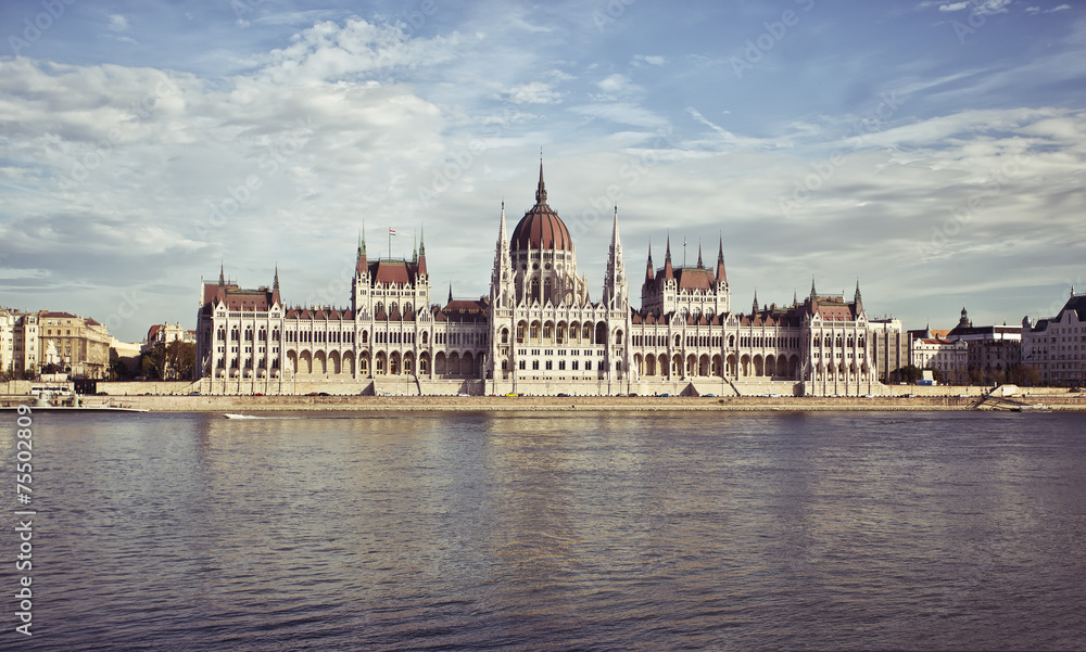 Building of Parliament in Budapest. Hungary.