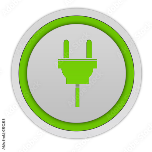 power circular icon on white background