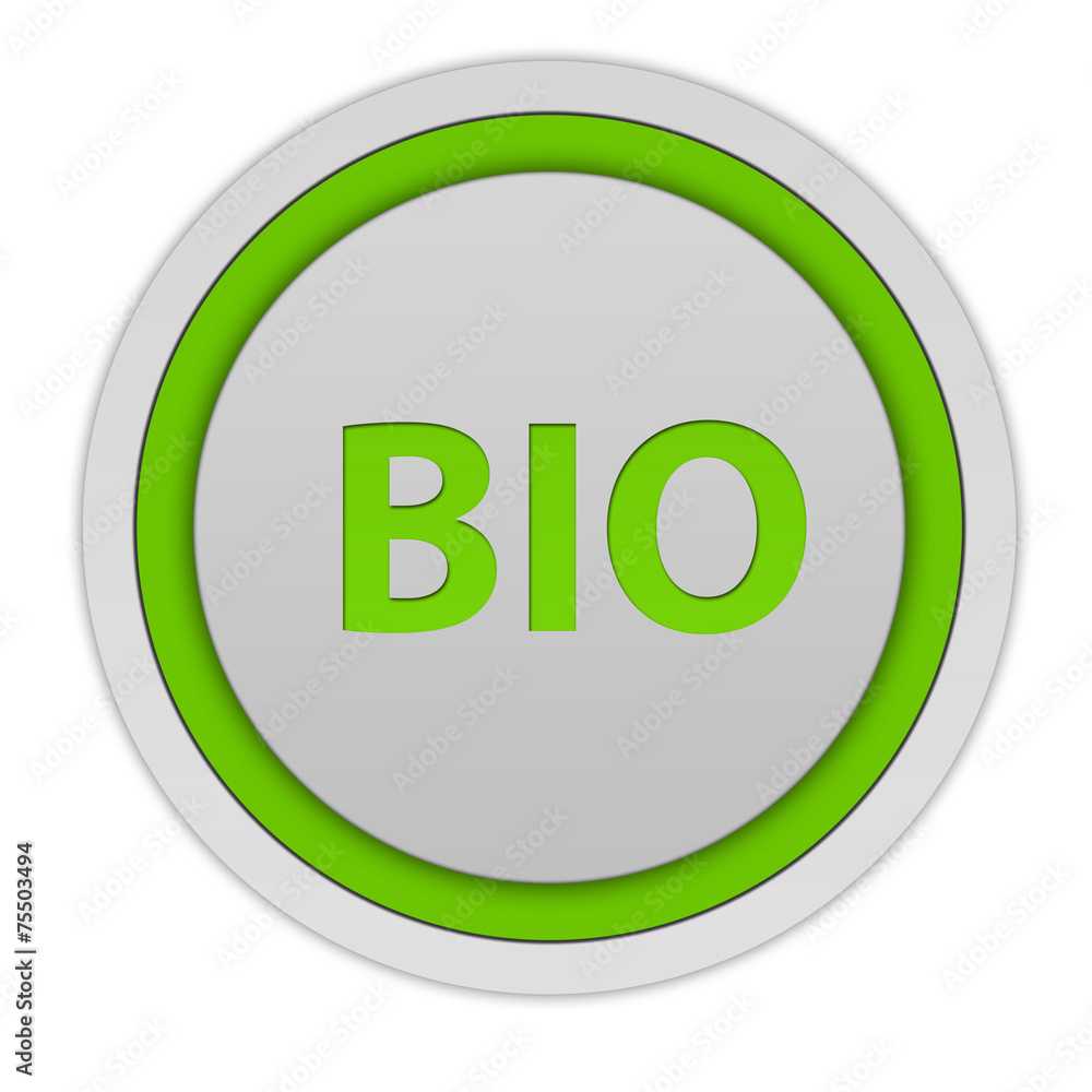 Bio circular icon on white background Bio circular icon on white background