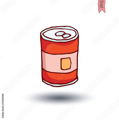 cold drink can , vector illustration.