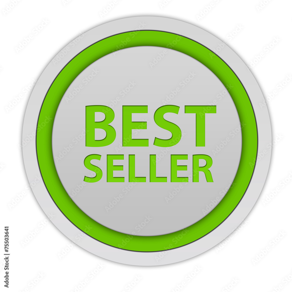 Best seller circular icon on white background Best seller circular icon on white background