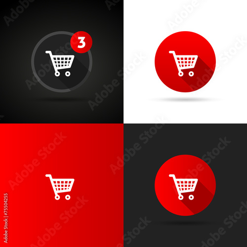 Vector shopping cart