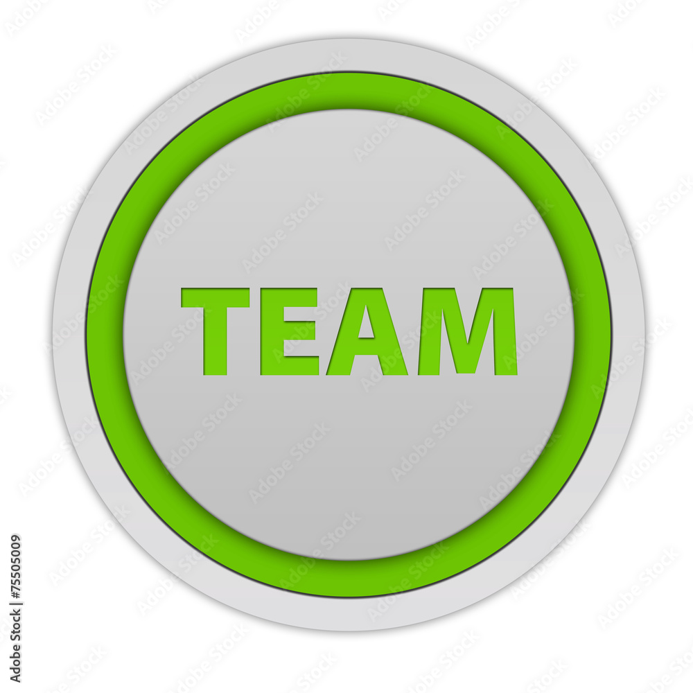 Team circular icon on white background Team circular icon on white background