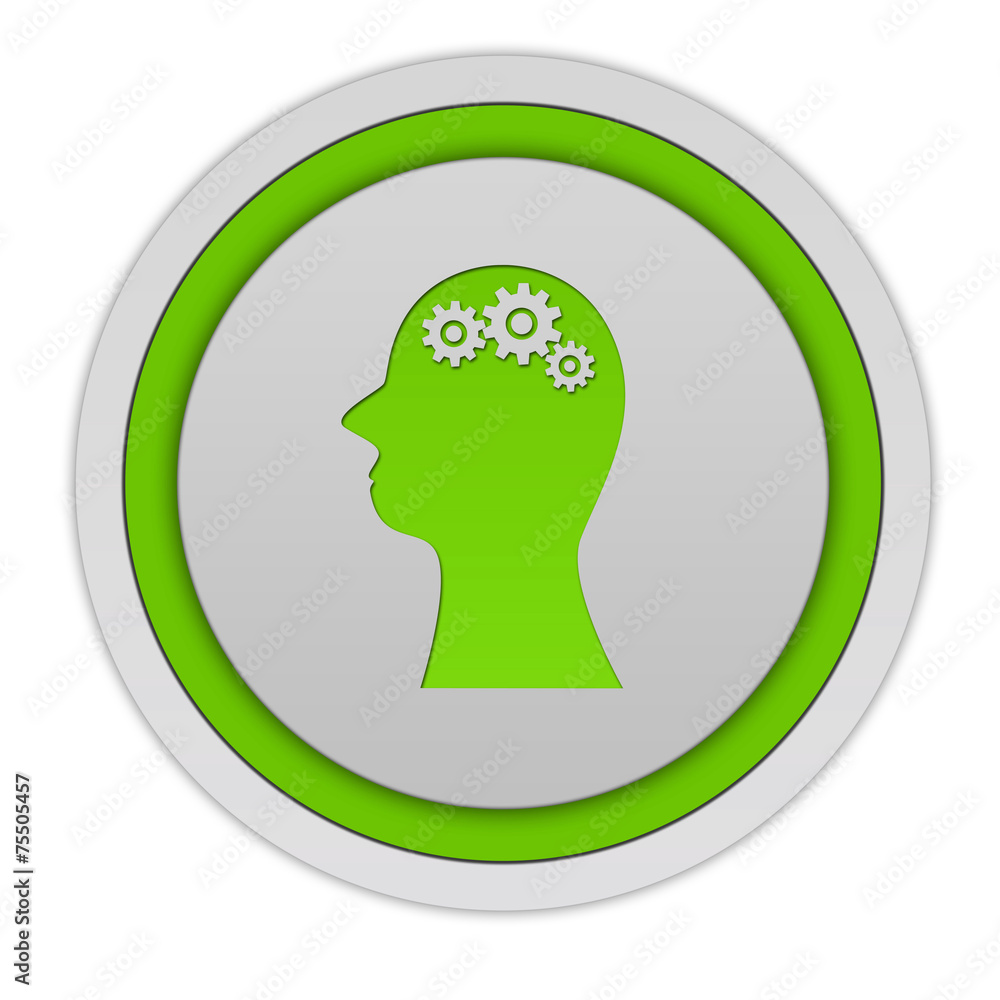 Setting circular icon on white background Setting circular icon on white background