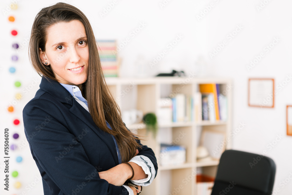 Series of business people working in an office Series of business people working in an office