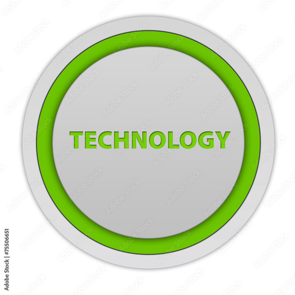Technology circular icon on white background Technology circular icon on white background