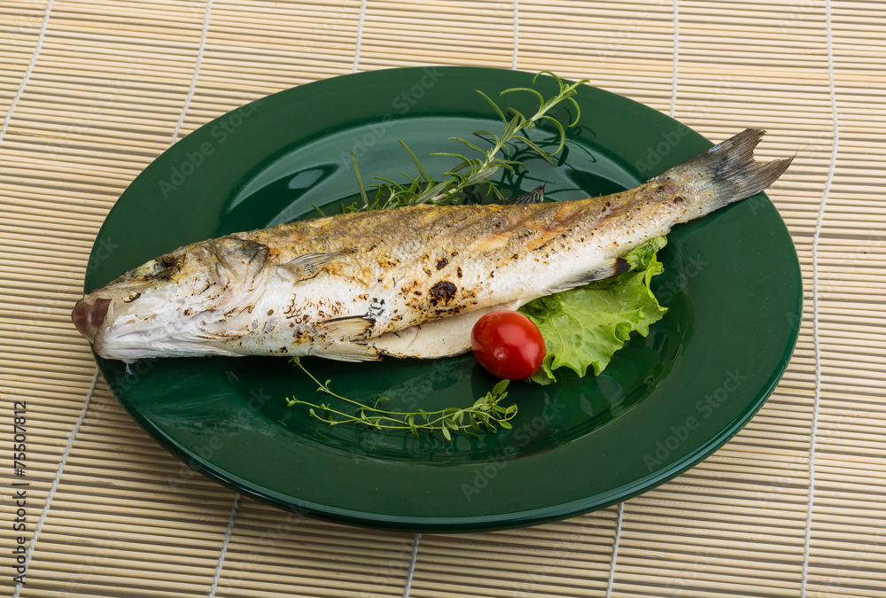 Grilled seabass