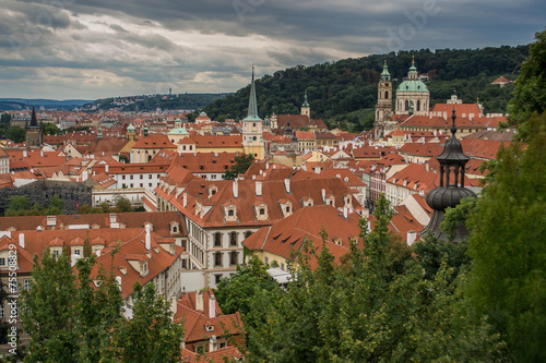Red roofs, Prague panorama