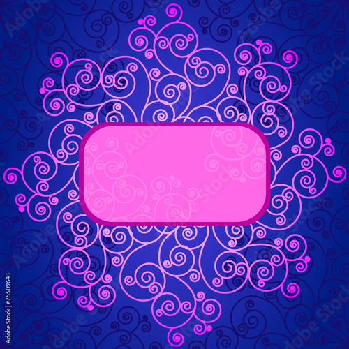 Spiral rosette frame