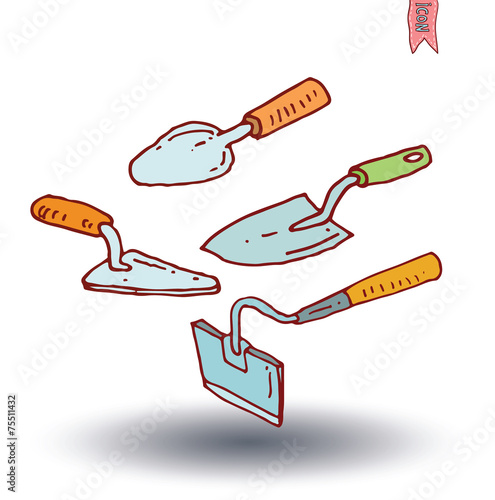 Gardening tools , vector illustration.