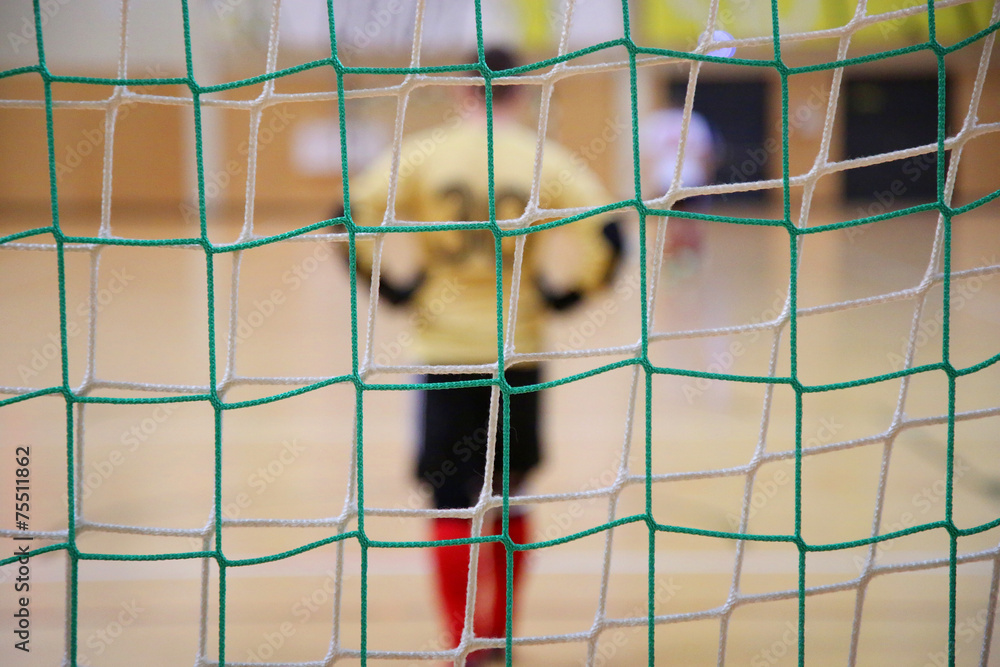Naklejka premium futsal goalkeeper