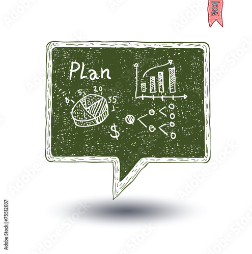 Idea and finance icons, vector illustration.