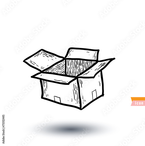boxe doodle . vector illustration.