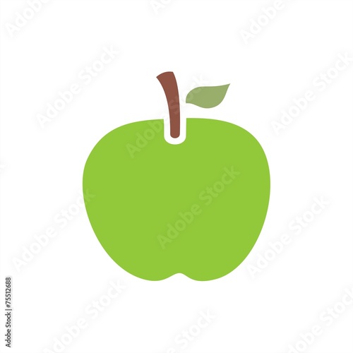 Icono manzana verde