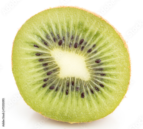 Фотография kiwi on white background. close-up