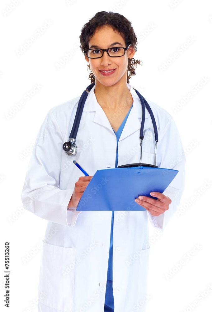 Medical doctor woman writing prescription Medical doctor woman writing prescription